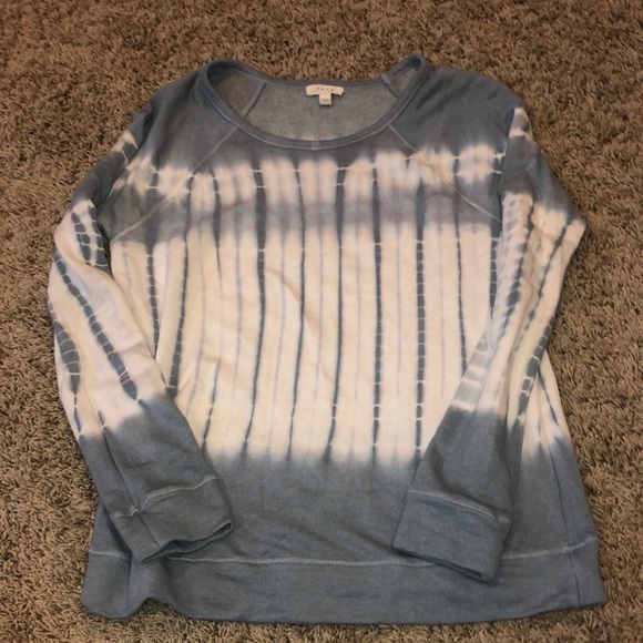 Joie tie dye sweater in blue and white - Picture 1 of 3
